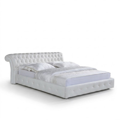 Chesterfield Designer Bett Schlafzimmer Textil Leder Polster 140/160/180/200 cm