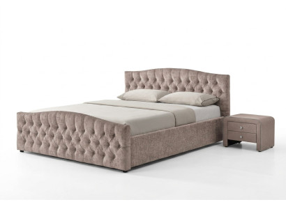 Gepolstertes Designer Bett Textil Leder Polster Betten 180x200cm Schlafzimmer
