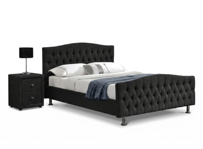 Schwarzes Chesterfield Bett Design Schlafzimmer Englisches Bett