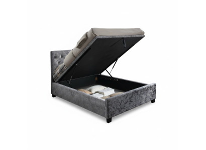 Chesterfield Designer Bett Schlafzimmer Textil Leder Polster 140/160/180/200 cm