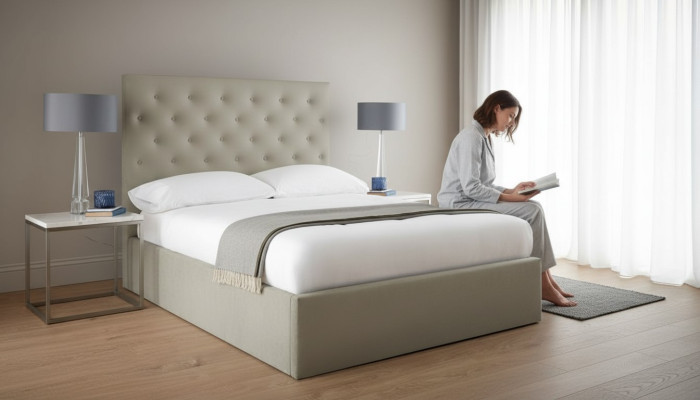 Bett Chesterfield Polsterbett Luxus Doppel Schlafzimmer Designbett Betten Neu