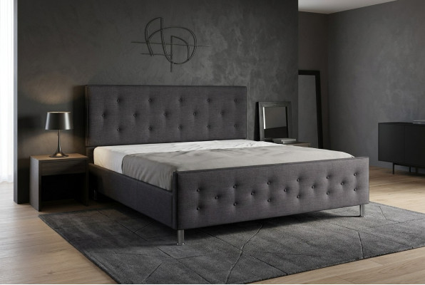 Chesterfield Bett Polsterbett Doppelbett Betten Big XXL Designer Luxus Bett Neu