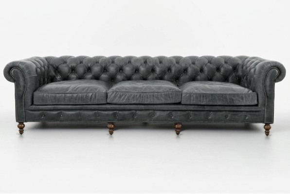 Chesterfield Sofagarnitur Sofa Couch Polster 321 Sitzer Leder Couchen