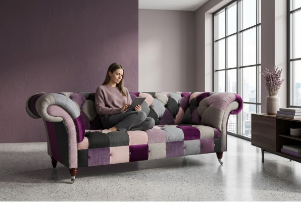 Chesterfield Sofa 3 Sitzer Polster Designer Couchen Sofas Garnitur Dreisitzer