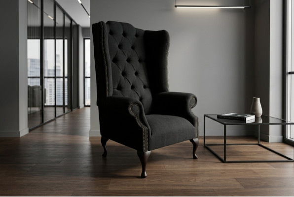 Ohrensessel Chesterfield Sessel Sofa Polster Lehn Stuhl Wohnzimmer Relax Club