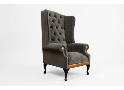 Chesterfield Samt Sessel Sofa Polster Sofas Design Luxus Couch Relax Fernseh Neu