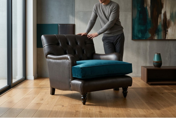 Lounge Luxus Fernseh Club Polster Sitzer Sessel Design Couch Sofa Relax Leder