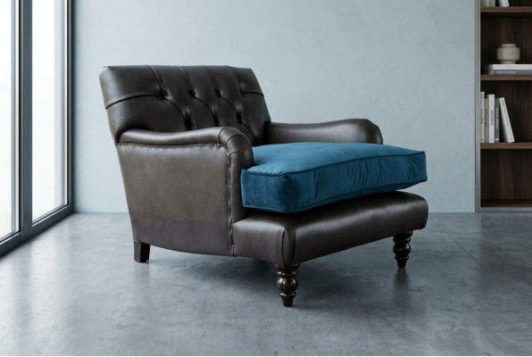 Lounge Luxus Fernseh Club Polster Sitzer Sessel Design Couch Sofa Relax Leder