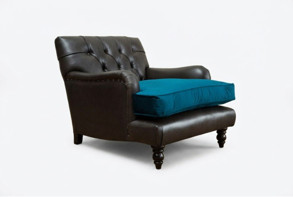 Lounge Luxus Fernseh Club Polster Sitzer Sessel Design Couch Sofa Relax Leder