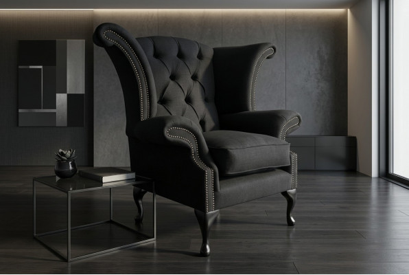 Sessel Couch Polster Designer Textil 1 Sitzer Couchen Polster Chesterfield Sitz