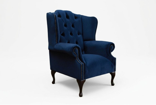 Chesterfield Samt Sessel Sofa Polster Sofas Design Luxus Couch Relax Fernseh Neu