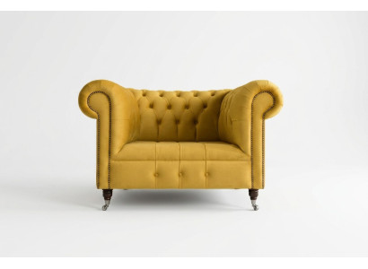 Chesterfield Design Sofa Sessel Couch Polster Luxus Textil Couchen Ohrensessel