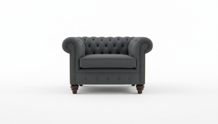 Chesterfield Design Sessel Couch Polster Luxus Textil Couchen 1 Sitzer Einsitzer