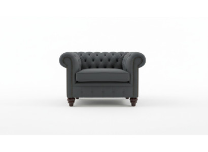 Chesterfield Design Sessel Couch Polster Luxus Textil Couchen 1 Sitzer Einsitzer