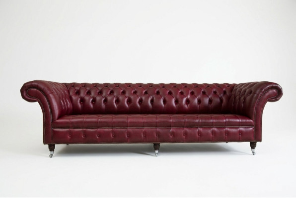 Chesterfield Design Sofa 4 Sitzer Couch Polster Luxus Klassische Textil Sofas