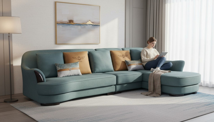  Ecksofa L Form Sofa Couch Design Couchen Polster Textil Eck Garnitur