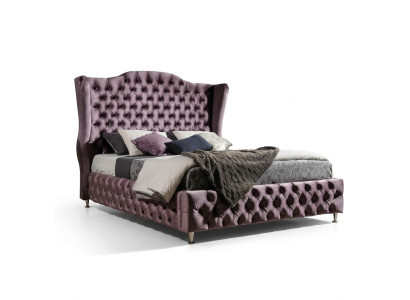 Königliches Chesterfield Bett Aubergine Betten Klassisches Design