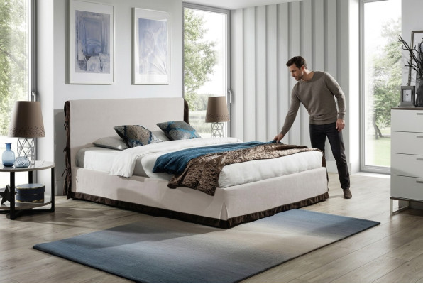 Klassisches Stil Betten Leder Doppel Hotel Bett Moderne Schlafzimmer Möbel Holz