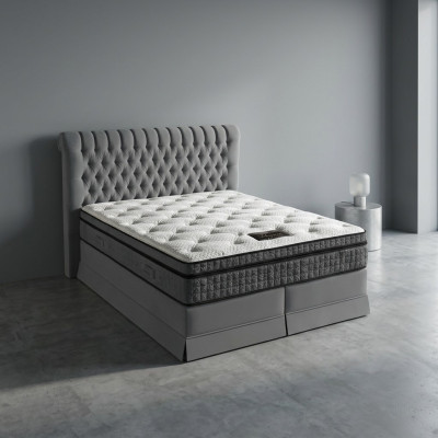 Doppelbett Samt Betten Polster Schlafzimmer Ehe Boxspringbett
