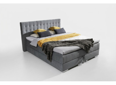 Chesterfield Design Bett Textil Samt Polster Samt Hotel Betten Schlafzimmer Neu