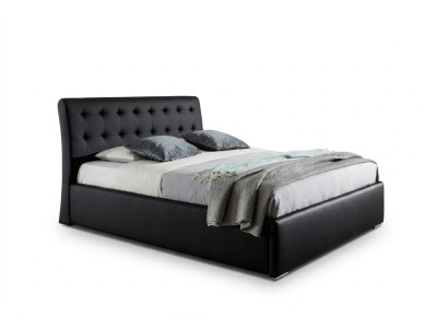 Klassisches Luxus Betten Polster Leder Textil Hochwertiges Schlafzimmer Bett Neu