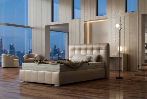 Klassisches Bett Modern Stil Doppel Holz Hotel Betten Schlafzimmer 160x200cm Neu