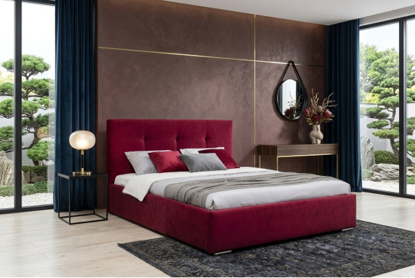 Klassisches Luxus Betten Polster Samt Textil Hochwertiges Schlafzimmer Bett Neu