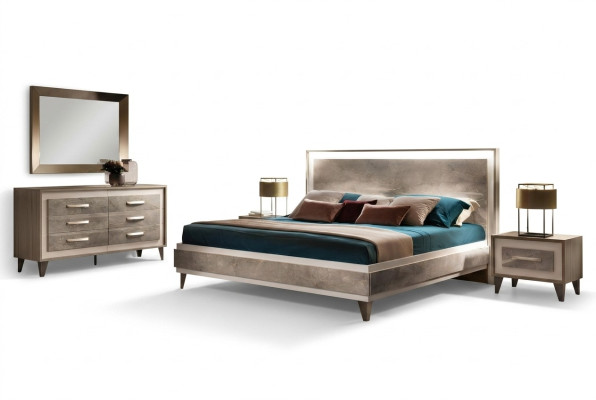 Bett Polster Design Luxus Doppel Hotel Betten Ehe Schlaf Zimmer arredoclassic