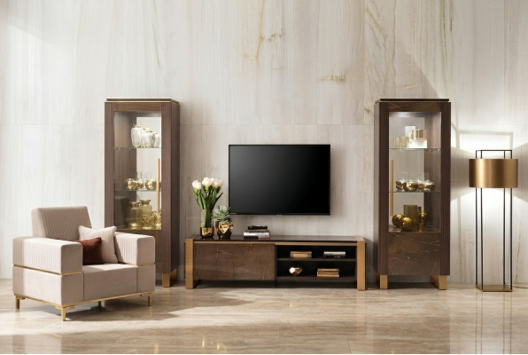 Vitrine Kommoden Vitrinen Kommodenschrank Glas Designer Schrank