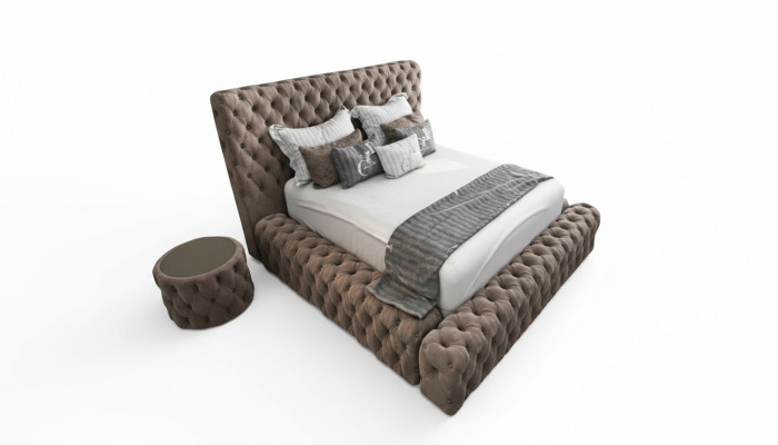 Bett 2x Nachttisch 3 tlg. Schlafzimmer Set Design Möbel Modern Luxus Betten Neu