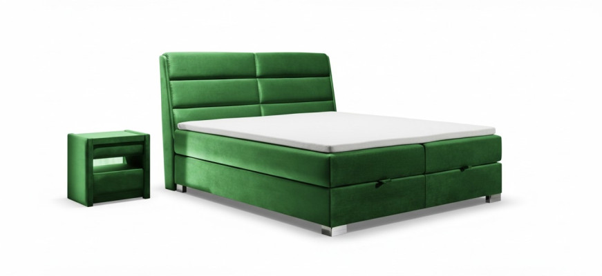 Bett 2x Nachttisch 3 tlg. Schlafzimmer Luxus Set Design Möbel Modern Betten Neu