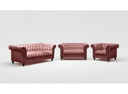 Wohnzimmer Chesterfield Design Sofagarnitur Möbel Couch 321 Sitzer Couchen Sofas