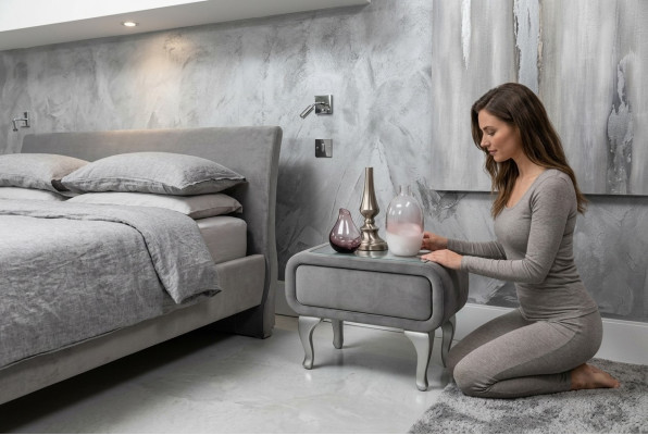 Nachttisch Gepolstert Holz Nachttische Tisch Konsolen Nacht Modern Stil Konsole