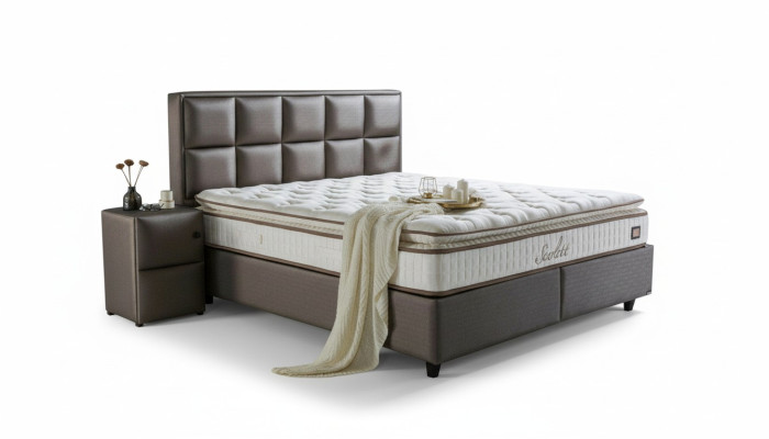 Bett Leder Schlafzimmer Möbel Quality Moderne Betten  Boxspring Neu