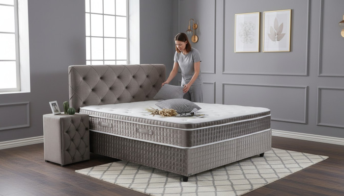 Möbel Luxury Modern Betten Polster Chesterfield Betten Schlafzimmer