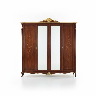 Schrank Kleiderschrank Wohnzimmer Schränke Stil Möbel Holz Italienische Möbel