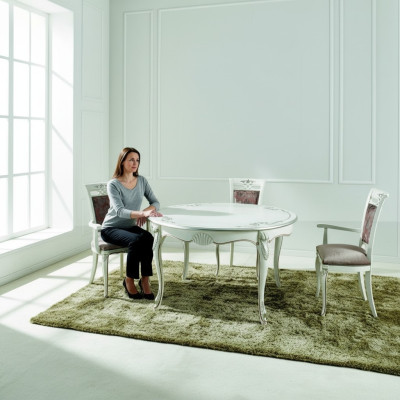 Italienische Möbel Esstisch Holz Luxus Tisch Design Tische Esszimmer 140x79cm