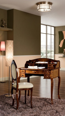 Möbel Sekretär Antik Barock Stil Luxus Tisch Büro Kommode Holz