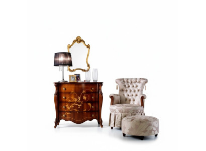 Italienische Möbel Design Kommode Schrank Braun Luxus Holz Möbel Barock