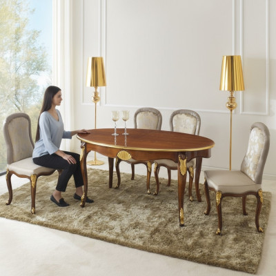 Set Garnitur 5tlg Esstisch 4 Stühle Luxus Esszimmer Möbel Gruppe Italien Möbel
