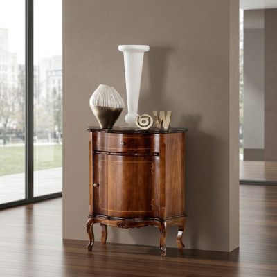 Italienische Möbel Barock Braun Kommode Anrichte Designer Möbel Holz Neu