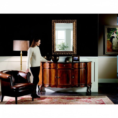 Schicke Holz Luxus Italienische Möbel 2tlg Set Möbel Stil Barock Kommode