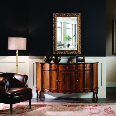 Schicke Holz Luxus Italienische Möbel 2tlg Set Möbel Stil Barock Kommode