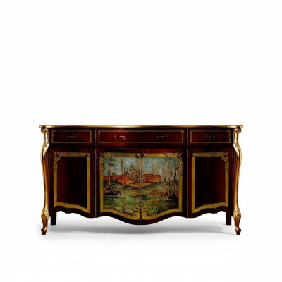 Design Möbel Luxus Barock Buffet Kommode Anrichte xxl Design Italienische Neu