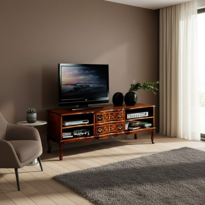 Italienische Holz Möbel Sideboard tv Lowboard Lang rtv Schrank Wohnzimmer