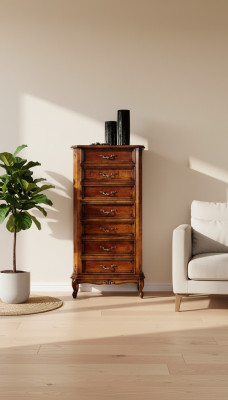 Italienische Möbel Stil Barock Schrank Kommode Luxus Holz Anrichte Neu