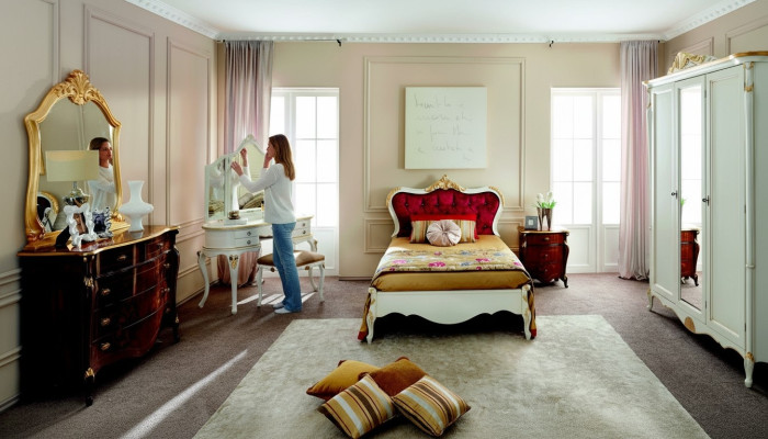 Italienische Möbel Luxus Bett Swarovski Kristallsteine Barock Betten Gestelle