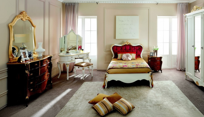 Italienische Möbel Luxus Bett Swarovski Kristallsteine Barock Betten Gestelle