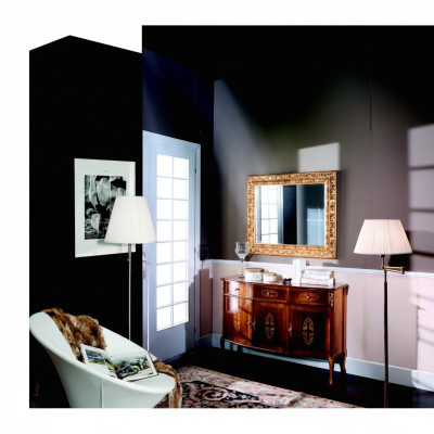 Luxus 2 tlg Set Designer  Kommode und Spiegel Italienische Möbel Stil Barock Neu