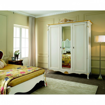 Echtholz Kleiderschrank Italienische Stil Möbel Schlafzimmer Schrank Echtholz Neu